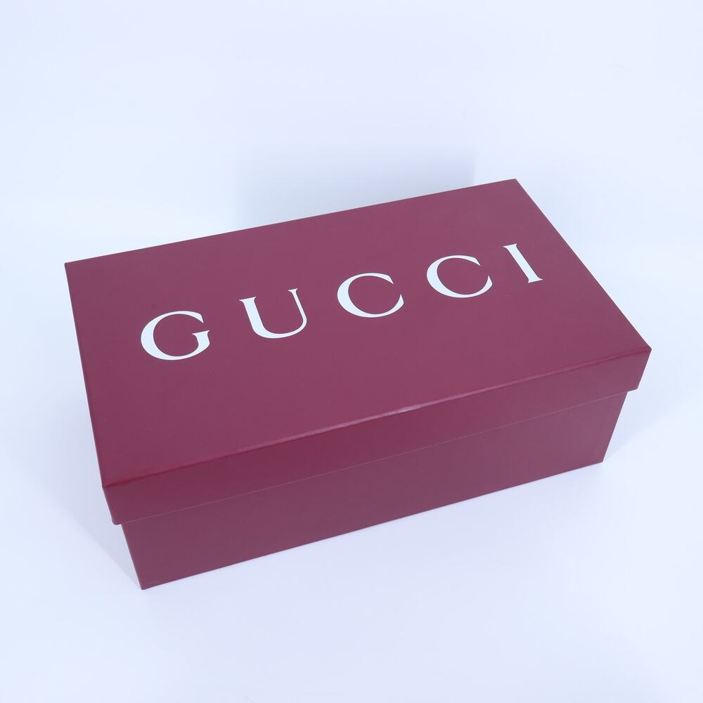 GUCCI Maroon and White Shoe Size Gift Box Matte 14.25x8x5.25